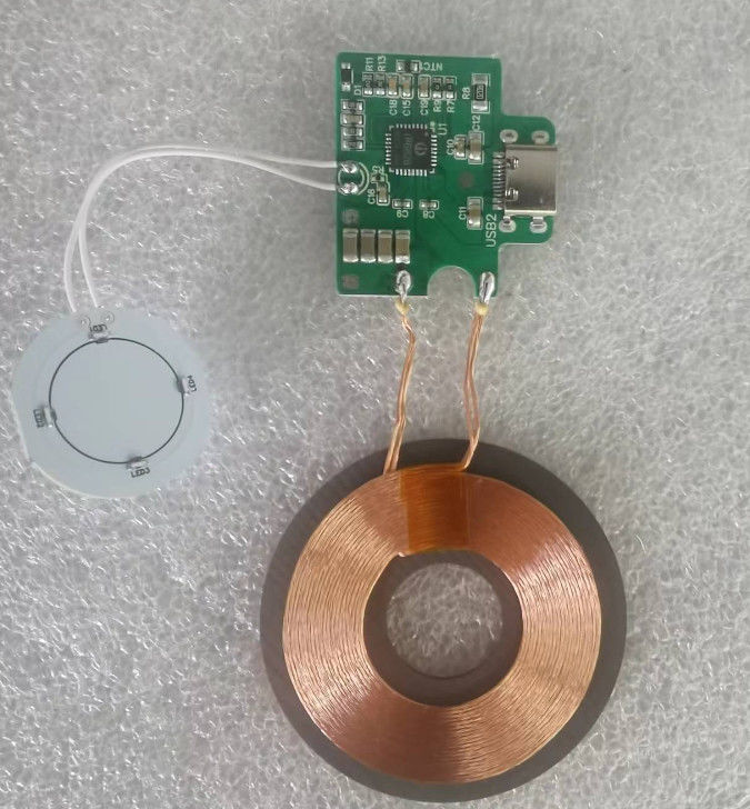 Συγκρότημα PCB για φορτιστή αυτοκινήτου με συνδετήρα τύπου C υποστηρίζει 15W ασύρματη ταχεία φόρτιση