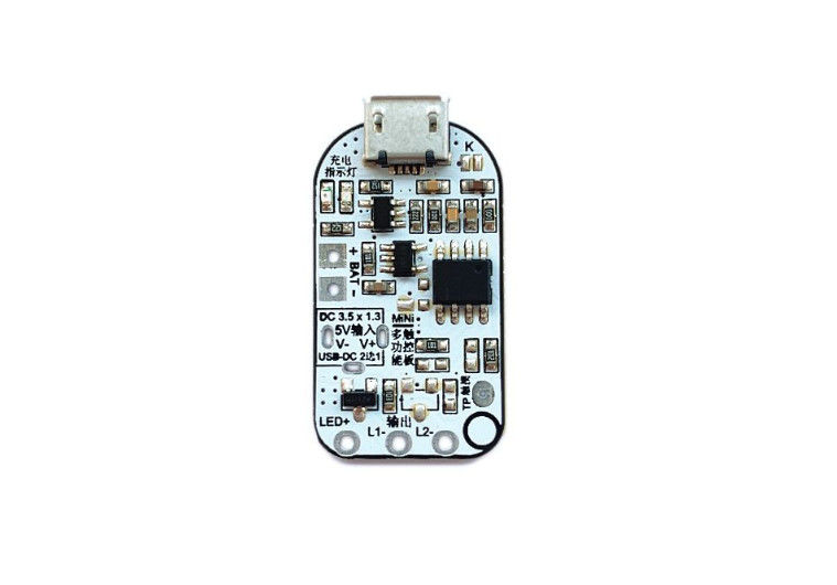 PCBA για το Touch Control Table Lamp με τρία LED χωρίς βήματα υποστήριξη προστασίας φόρτισης και εκφόρτισης